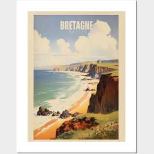 Bretagne - Affiche Vintage - Breton - Bzh - Breizh Posters and Art